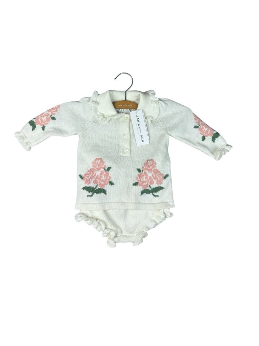 Janie and jack Baby Girls Sweater and Bloomers Set size 3-6 months new